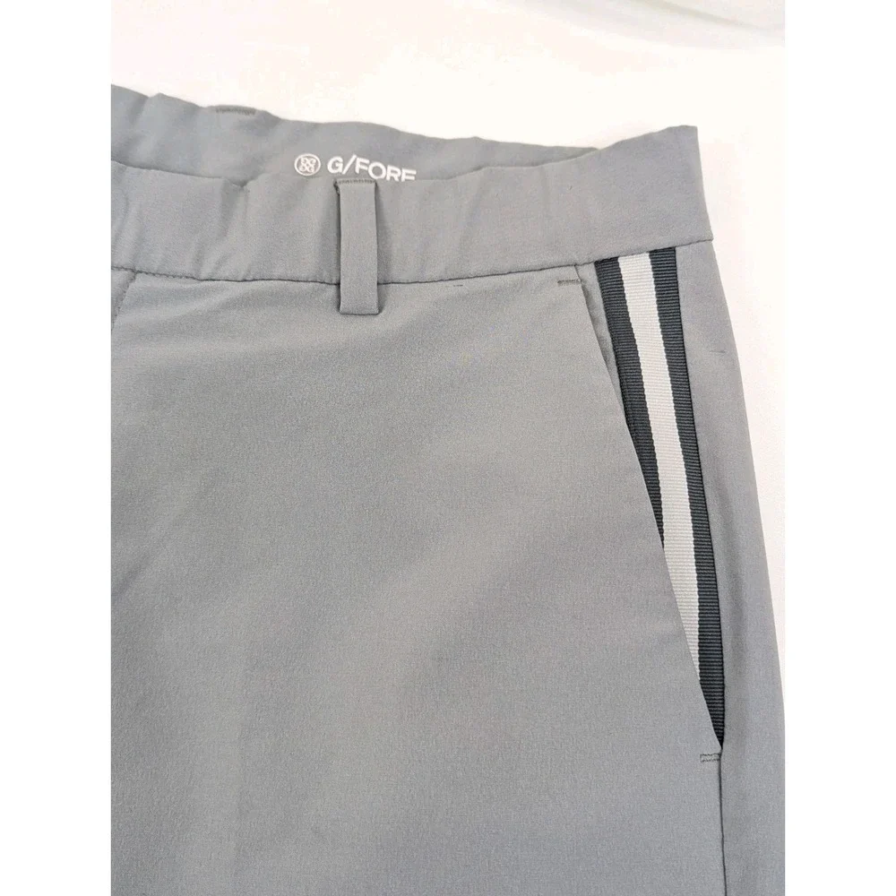 G/Fore Shorts Mens 32x8 Gray Performance Golf Stretch Logo Summer All Day Play